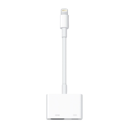Apple Lightning Dijital AV Adaptörü iPhone iPad HDMI TypeC Çevirici - Beyaz