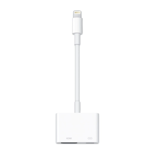 Apple Lightning Dijital AV Adaptörü iPhone iPad HDMI TypeC Çevirici - Beyaz