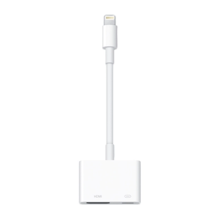 Apple Lightning Dijital AV Adaptörü iPhone iPad HDMI TypeC Çevirici - Beyaz