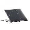 Apple Macbook 13.3 Pro M2 2022 Koruyucu MSoft Allstar Yaldızlı Kristal Kapak - Siyah