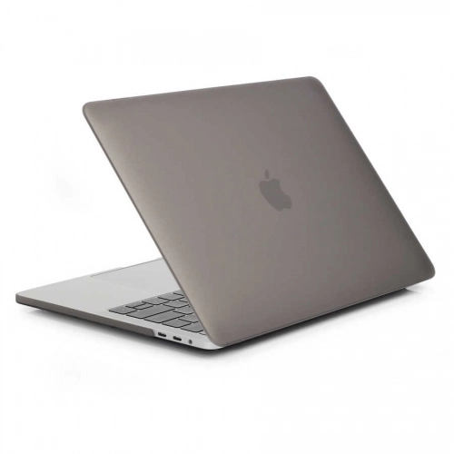 Apple Macbook 16.2 2021 A2485 Koruyucu MSoft Mat Kristal Kapak - Gri
