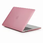Apple Macbook 16.2 2021 A2485 Koruyucu MSoft Mat Kristal Kapak - Pembe