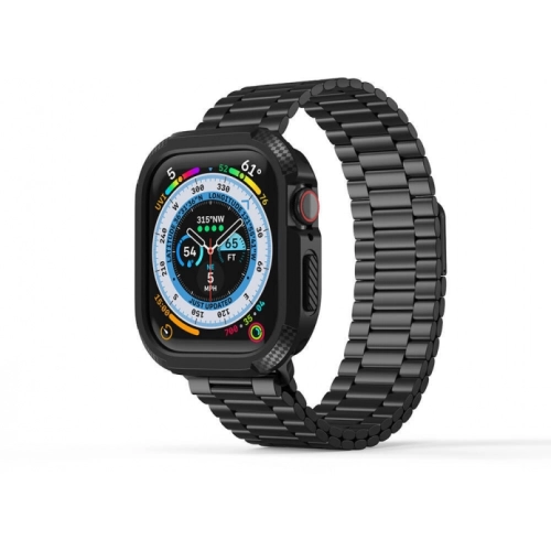 Apple Watch 10 46mm Silikon TPU Kasa Koruyucu Zore Watch Gard 17 - Siyah