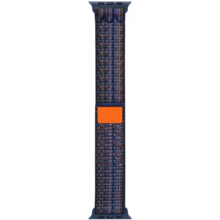 Apple Watch 38mm Hasır Kordon Strap Kayış Naylon Örgüİşlemeli KRD-91 - Mavi