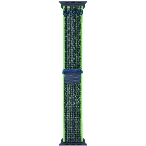 Apple Watch 38mm Hasır Kordon Strap Kayış Naylon Örgüİşlemeli KRD-91 - Yeşil