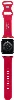 Apple Watch 38mm Hello Kitty Orjinal Lisanslı Yazı Logolu Fiyonk & Kitty Head Silikon Kordon - Krem