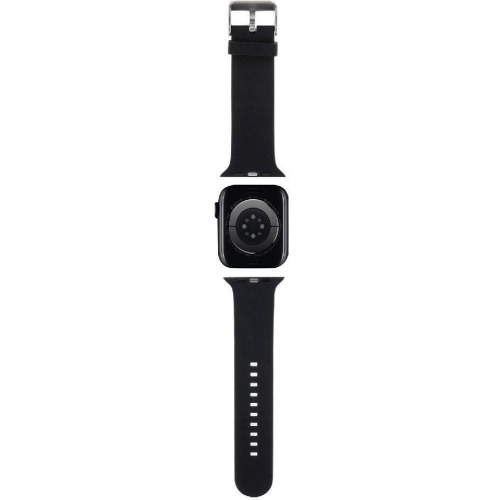Apple Watch 38mm Karl Lagerfeld Orjinal Lisanslı İkonik Karl Head Logolu Silikon Kordon - Beyaz