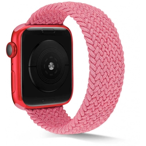 Apple Watch 38mm Kordon Hasır Örgü KRD-38 - Pembe