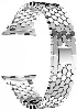 Apple Watch 38mm Kordon KRD-30 Metal Strap Kayış Bal Beteği Dizayn - Gümüş