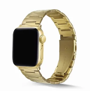 Apple Watch 38mm Kordon KRD-48 Metal Strap Kayış Üçgen Parçalı - Gold