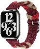 Apple Watch 38mm Kordon Renkli Sarmal Örgü Tasarımlı KRD-97  - Kırmızı