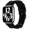 Apple Watch 38mm Kordon Renkli Sarmal Örgü Tasarımlı KRD-97  - Koyu Siyah