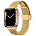 Apple Watch 38mm Kordon Zore KRD-85 22mm Metal Kordon - Gold