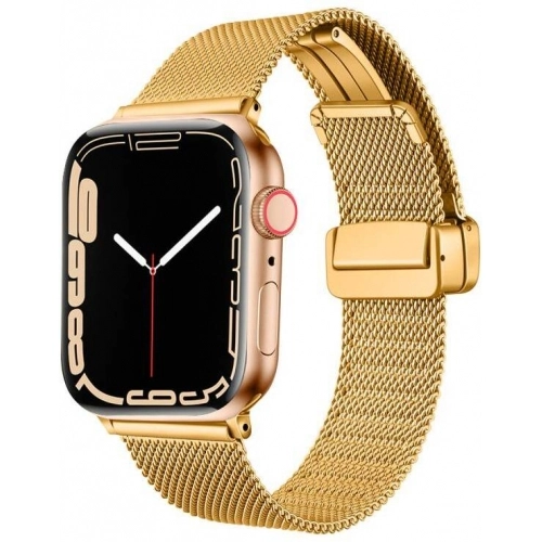 Apple Watch 38mm Kordon Zore KRD-85 22mm Metal Kordon - Gold