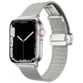 Apple Watch 38mm Kordon Zore KRD-85 22mm Metal Kordon - Gümüş