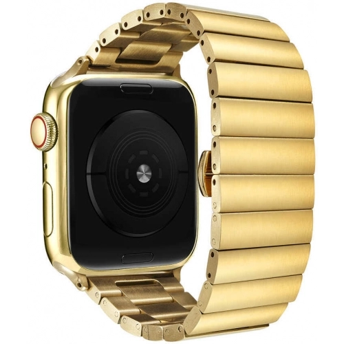 Apple Watch 40mm KRD-41 Ayarlanabilir Metal Kordon - Gold
