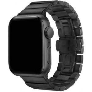 Apple Watch 42mm KRD-41 Ayarlanabilir Metal Kordon - Siyah