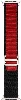 Apple Watch 38mm Zore Band-74 Hasır Kordon - Siyah-Kırmızı