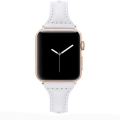 Apple Watch 40mm Deri Kordon KRD-28 - Beyaz