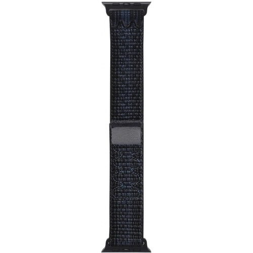 Apple Watch 40mm Hasır Kordon Strap Kayış Naylon Örgüİşlemeli KRD-91 - Siyah