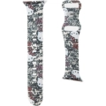 Apple Watch 40mm Hello Kitty Orjinal Lisanslı Etiket Graffiti Silikon Kordon - Krem