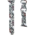 Apple Watch 40mm Hello Kitty Orjinal Lisanslı Etiket Graffiti Silikon Kordon - Krem