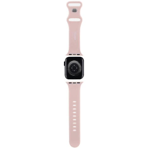 Apple Watch 40mm Hello Kitty Orjinal Lisanslı Etiket Graffiti Silikon Kordon - Pembe