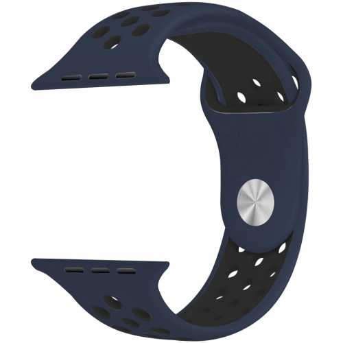 Apple Watch 40mm Kordon Spor Silikon Delikli KRD-02 - Lacivert