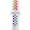Apple Watch 40mm Kordon Spor Silikon Delikli KRD-02 - Pride Beyaz