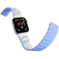 Apple Watch 40mm Kordon Youngkit Technological Magnetik Tak Çıkar Silikon Strap Kayış - Siyah