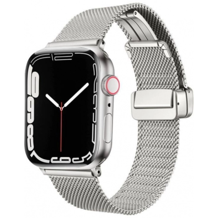 Apple Watch 40mm Kordon Zore KRD-85 22mm Metal Kordon - Gümüş