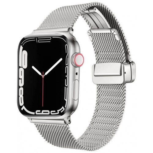 Apple Watch 40mm Kordon Zore KRD-85 22mm Metal Kordon - Gümüş