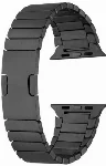 Apple Watch 40mm Metal Kordon Çizgi Tasarım Şık Ve Dayanıklı KRD-82 - Siyah