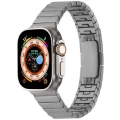 Apple Watch 40mm Metal Kordon Çizgi Tasarım Şık Ve Dayanıklı KRD-82 - Siyah