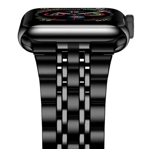 Apple Watch 40mm Metal Kordon Klipsli KRD-14 - Siyah