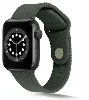 Apple Watch 40mm Silikon Kordon Hasır Örgü Dizayn - Beyaz
