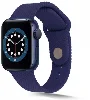 Apple Watch 40mm Silikon Kordon Hasır Örgü Dizayn KRD-37 - Lacivert