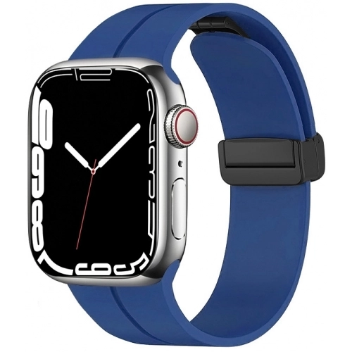 Apple Watch 40mm Silikon Kordon Zore KRD-84 Soft Pürüzsüz Metal Toka - Yeşil