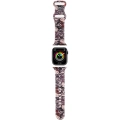 Apple Watch 41mm Hello Kitty Orjinal Lisanslı Etiket Graffiti Silikon Kordon - Pembe
