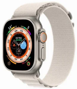 Apple Watch 41mm Kordon Hasır Metal Toka Dizaynlı KRD-74 - Beyaz