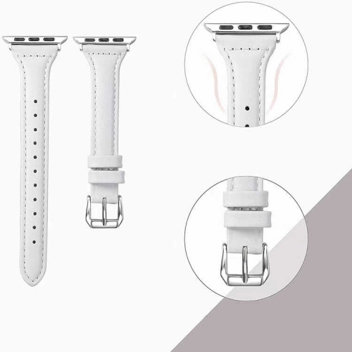 Apple Watch 42mm Deri Kordon KRD-28 - Kahverengi