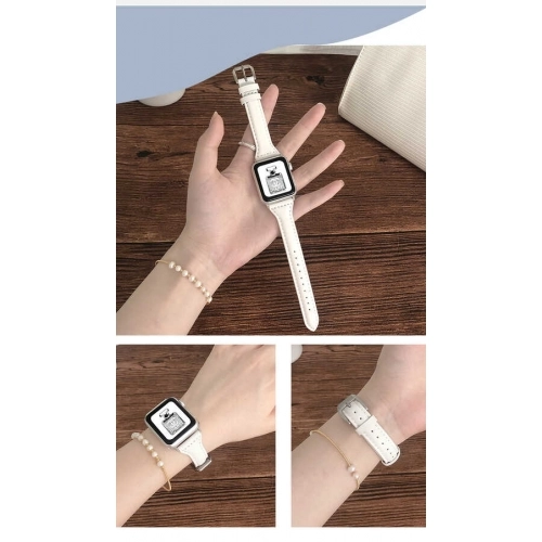 Apple Watch 42mm Deri Kordon KRD-28 - Kahverengi