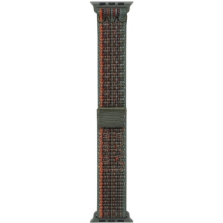 Apple Watch 42mm Hasır Kordon Strap Kayış Naylon Örgüİşlemeli KRD-91 - Koyu Yeşil