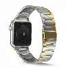 Apple Watch 42mm Kordon KRD-48 Metal Strap Kayış Üçgen Parçalı - Gümüş - Gold