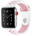 Apple Watch 42mm Kordon Spor Silikon Delikli KRD-02 - Pembe