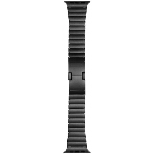 Apple Watch 42mm Metal Kordon Çizgi Tasarım Şık Ve Dayanıklı KRD-82 - Gri