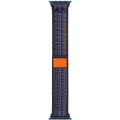 Apple Watch 44mm Hasır Kordon Strap Kayış Naylon Örgüİşlemeli KRD-91 - Mavi