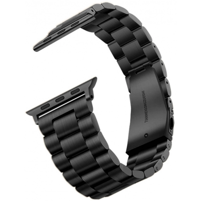 Apple Watch 44mm Kordon Band-04 Metal Kordon - Siyah