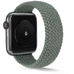 Apple Watch 44mm Kordon Hasır Örgü KRD-38 - Yeşil