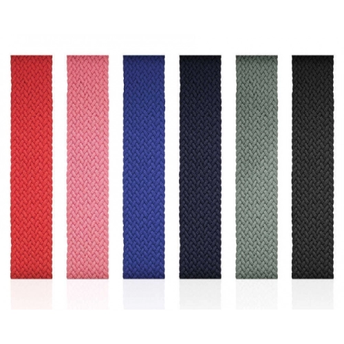 Apple Watch 44mm Kordon Hasır Örgü KRD-38 - Yeşil